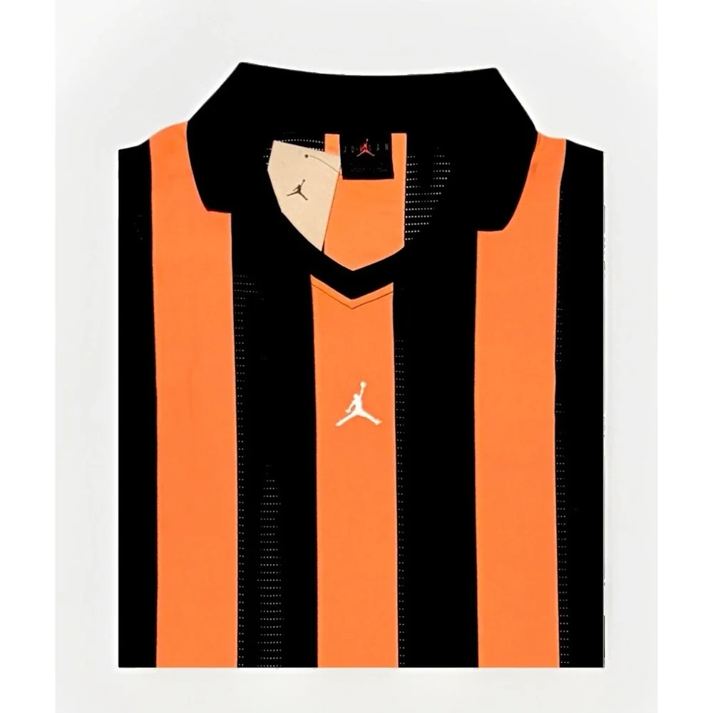 Nike Jordan Brooklyn Collegiate Goalie Shirt Mens XL Black Orange HV0107-010